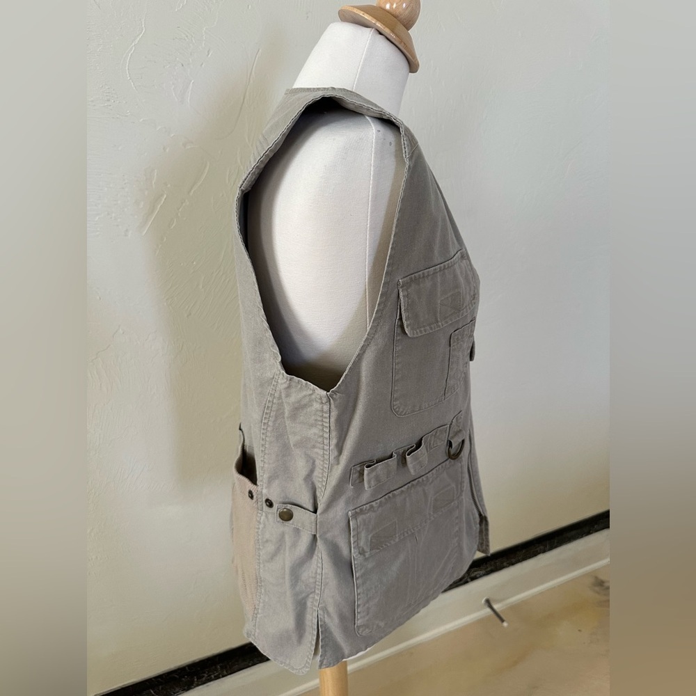 TravelSmith Utility Safari Vest | Cotton Fishing Photographer Vest Size S - Picture 6 of 11